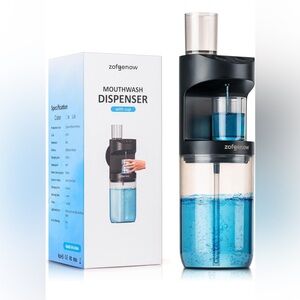 Automatic Mouthwash Dispenser w Wall Mount Black NEW